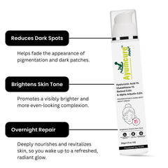 Night Cream | 1% Retinol, 0.5% Alpha Arbutin, Glutathione & Hyaluronic Acid | Unisex