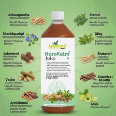 NuroKalm Ayurvedic Nervous System & Stress Relief Juice | No Added Sugar | Unisex