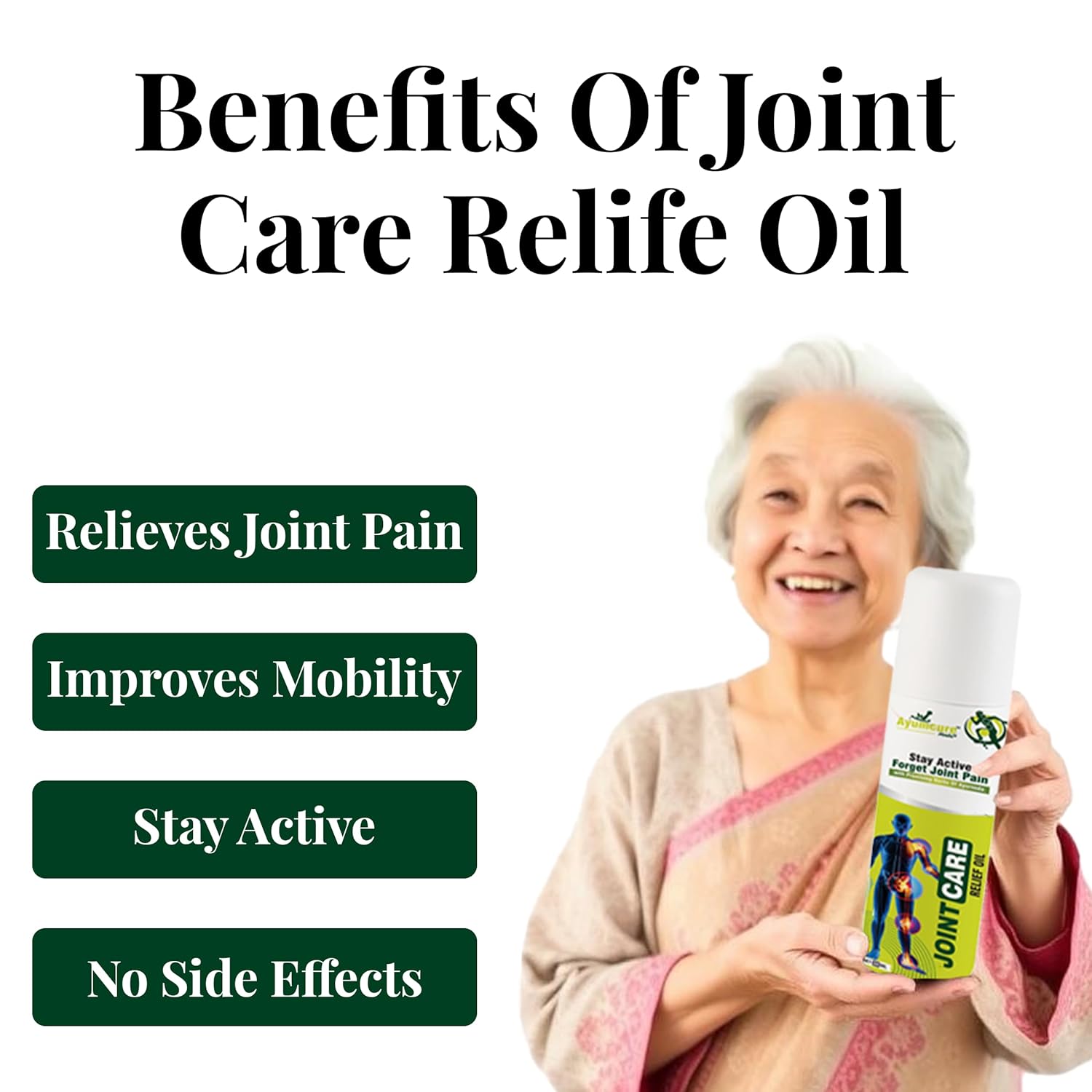 Joint Pain Relief Oil | Knee, Back & Shoulder | Fast-Absorbing Non-Greasy Formula