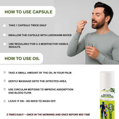 Joint Care Combo: Herbal Capsules + Pain Relief Oil | Flexibility | Men & Women
