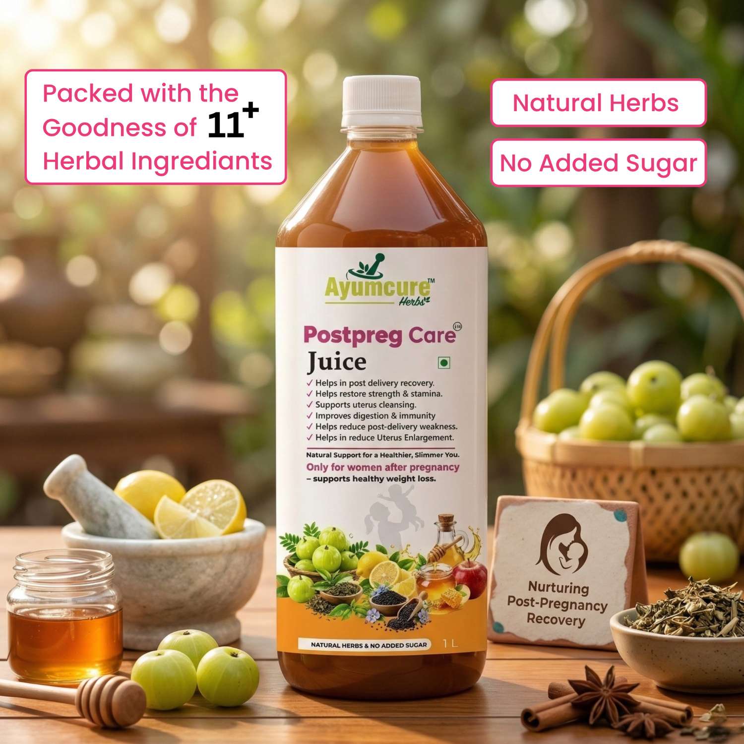 Postpreg Care Juice | Post-Pregnancy Recovery & Belly Fat Reduction | Only For Women