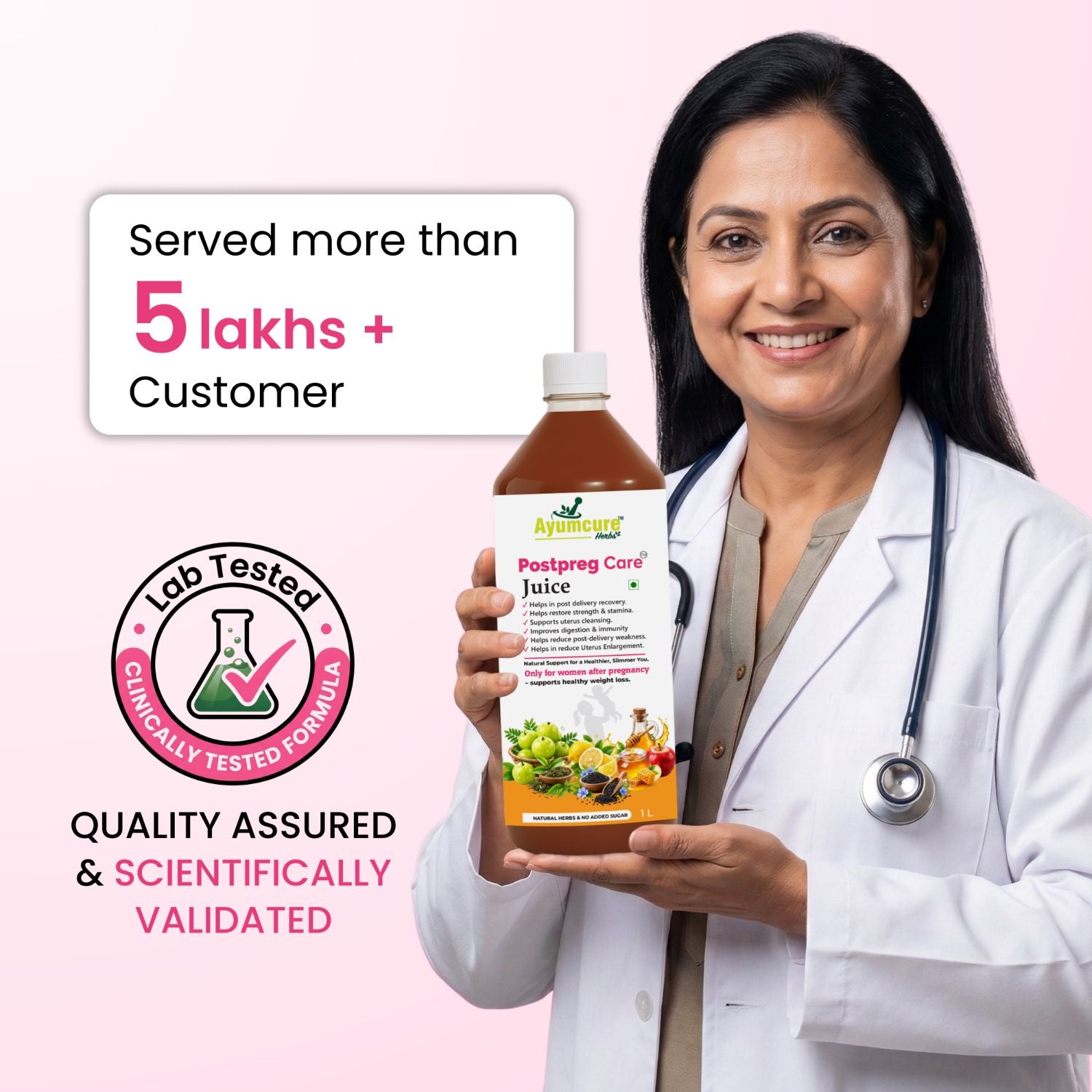 Postpreg Care Juice | Post-Pregnancy Recovery & Belly Fat Reduction | Only For Women