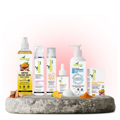 Pre-Bridal Glow Kit: Facewash + Toner + Vit C Serum + Retinol + Sunscreen | 7-in-1