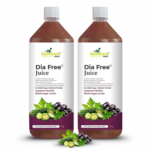 Dia Free Ayurvedic Juice Pack of 2 | Amla, Karela, Jamun & Tulsi | Men & Women