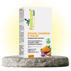 Radiance Face Pack | Kesar, Chandan & Haldi + 3% Niacinamide | Men & Women
