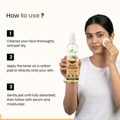 3% Niacinamide Korean Rice Water Face Toner | Pore-Tightening & Brightening | Unisex