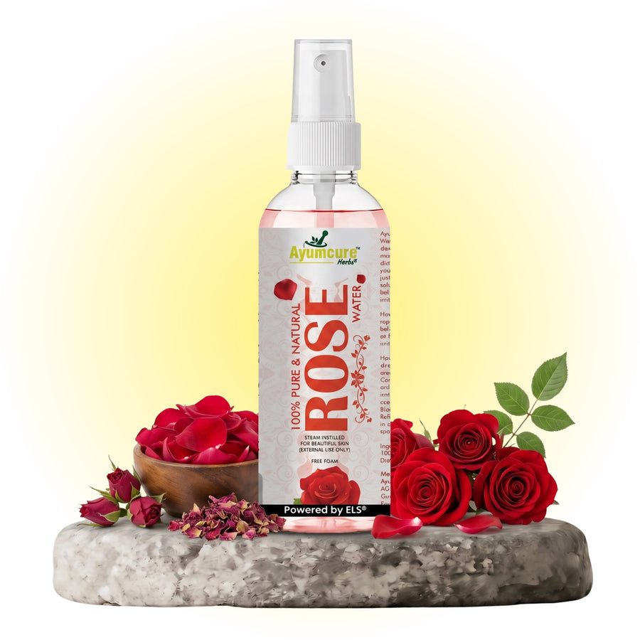Pure Rose Water | Hydrating Face Toner, Alcohol-Free | Glowing Skin | Unisex