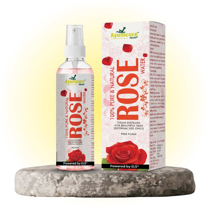 Pure Rose Water | Hydrating Face Toner, Alcohol-Free | Glowing Skin | Unisex - Alternate View