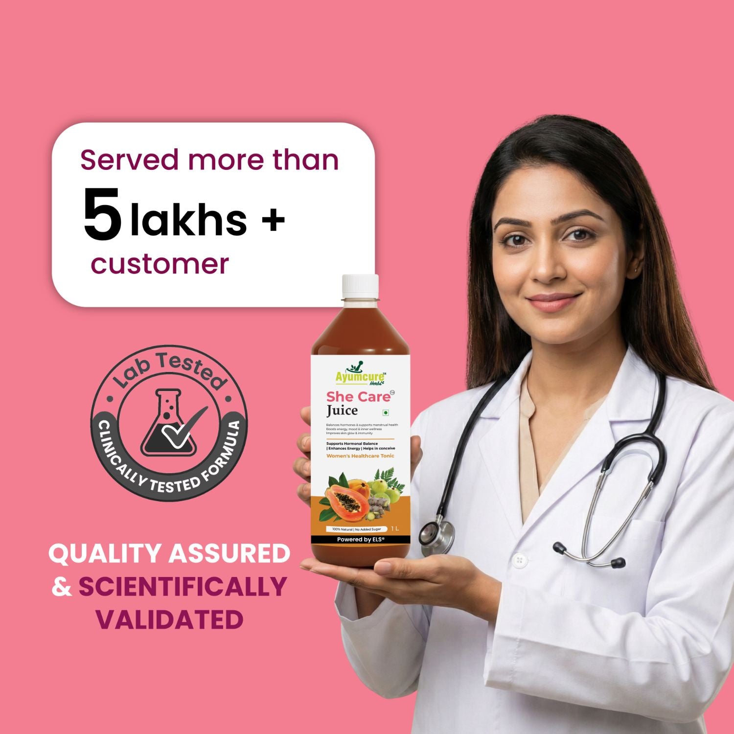 She Care Ayurvedic Juice | PCOS, PCOD & Period Pain Relief | Only For Women