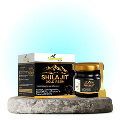 Shilajit Gold Resin | Pure Himalayan | 70%+ Fulvic Acid | 24K Gold | Lab Certified
