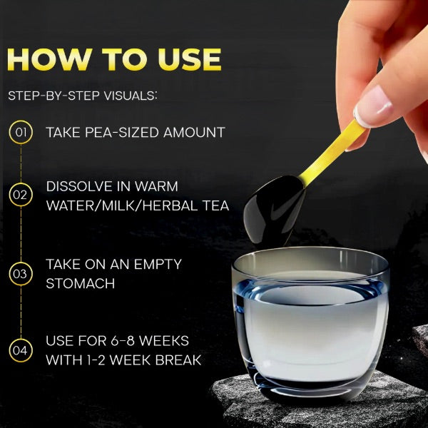 Shilajit Gold Resin | Pure Himalayan | 70%+ Fulvic Acid | 24K Gold | Lab Certified
