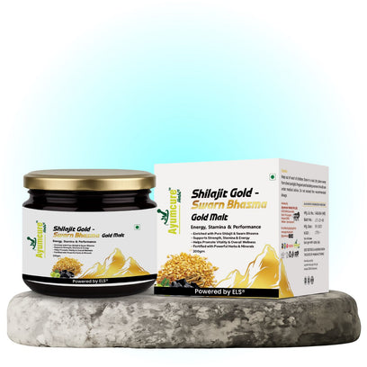 Shilajit Gold Malt | Shilajit + Ashwagandha + Safed Musli + 25 Herbs | Men & Women - Alternate View