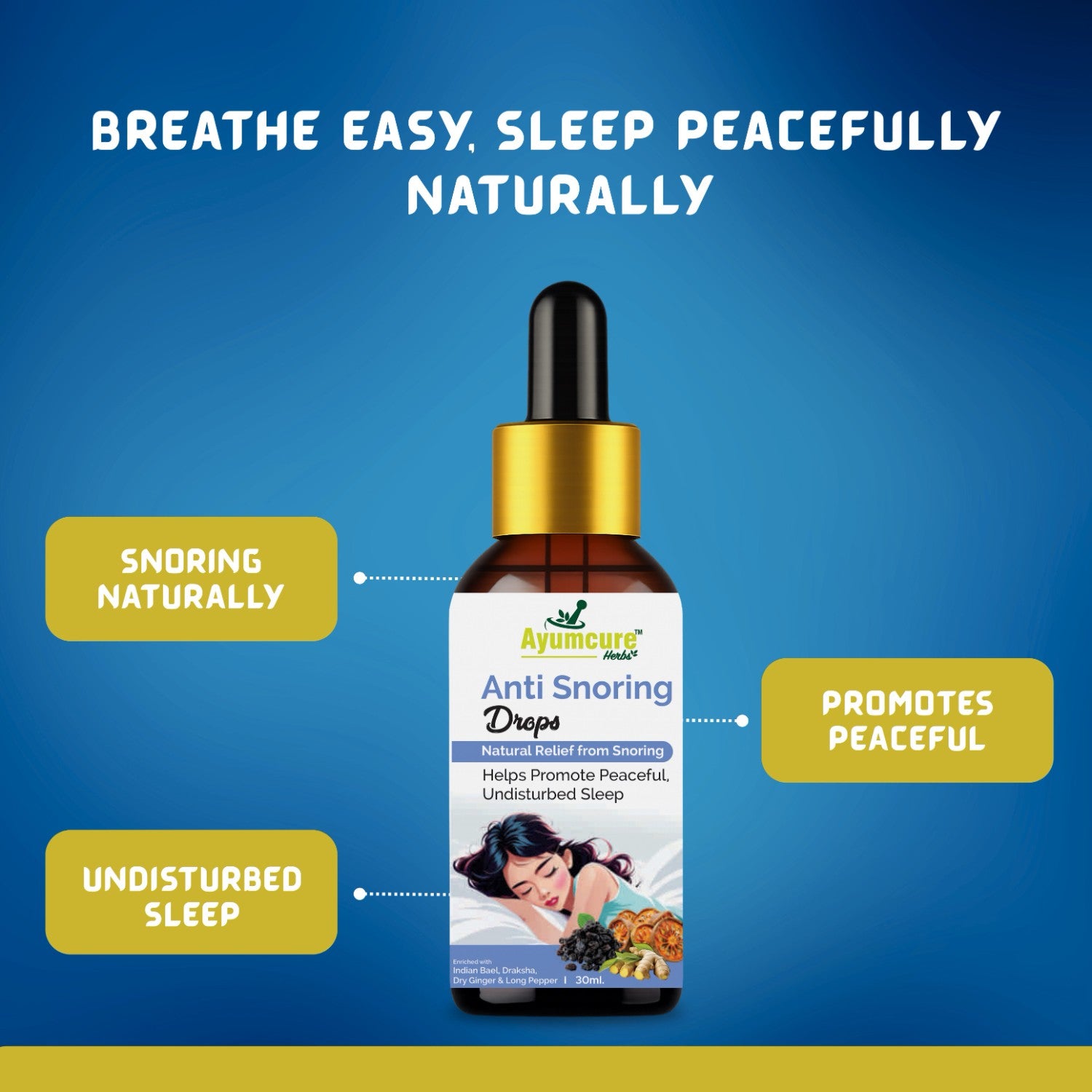 Calm Nidra Juice + Anti-Snoring Drops Combo | Deep Sleep & Snoring Relief | Unisex