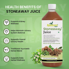 Stoneaway Juice | Pashan Bhed + Gokshura | Kidney Stone & UTI Support | Unisex