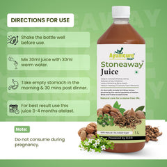 Stoneaway Juice | Pashan Bhed + Gokshura | Kidney Stone & UTI Support | Unisex