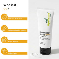Niacinamide Sunscreen SPF 50 PA++++ | Vit B5 & F | Lightweight | All Skin Types