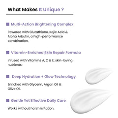 Skin Brightening Kit: Glutathione Cream + Vitamin C Serum + SPF 50 Sunscreen | Unisex