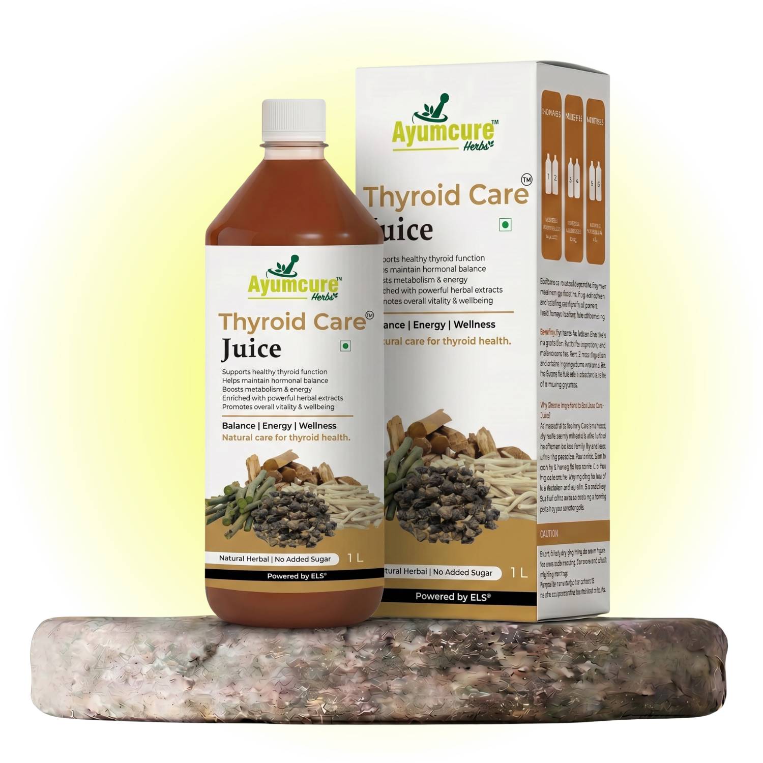 Thyroid Care Ayurvedic Juice | Ashwagandha, Guggul & Licorice | No Sugar | Unisex
