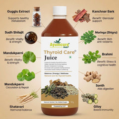 Thyroid Care Ayurvedic Juice | Ashwagandha, Guggul & Licorice | No Sugar | Unisex