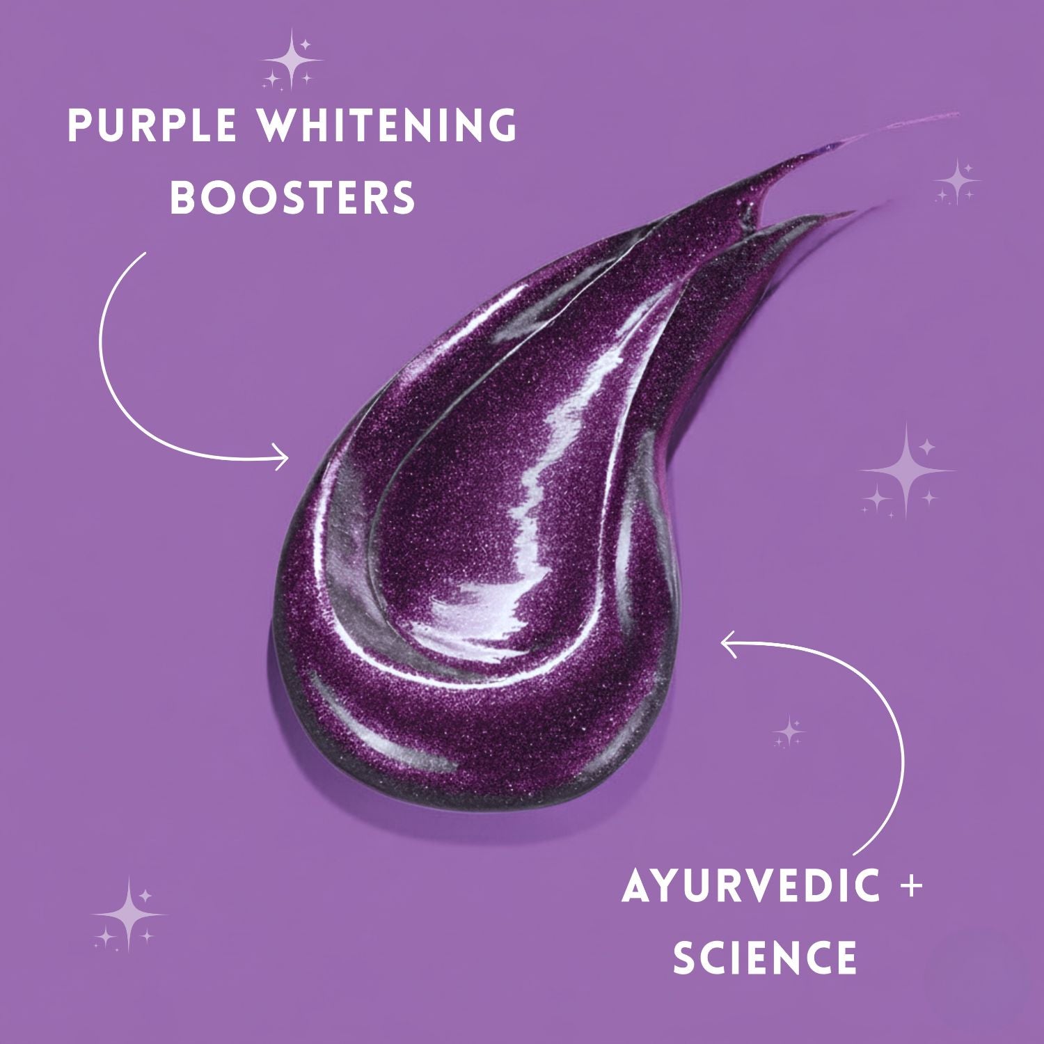 Active Purple Glow Whitening Toothpaste | Fluoride-Free, SLS-Free | Ayurvedic