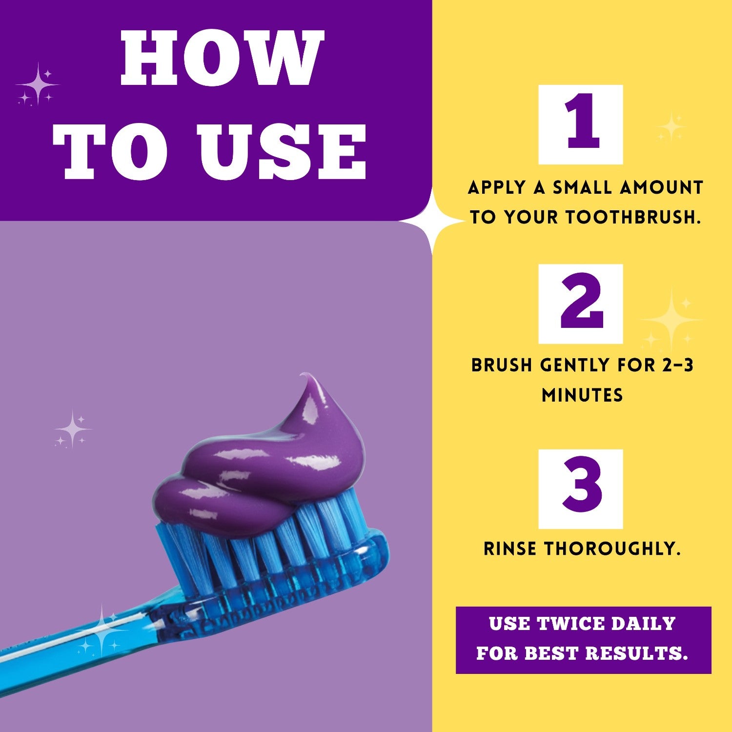 Active Purple Glow Whitening Toothpaste | Fluoride-Free, SLS-Free | Ayurvedic
