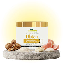 Ubtan Tan Removal Scrub | Walnut, Rice Milk & Shea Butter | Brightens Skin | Unisex