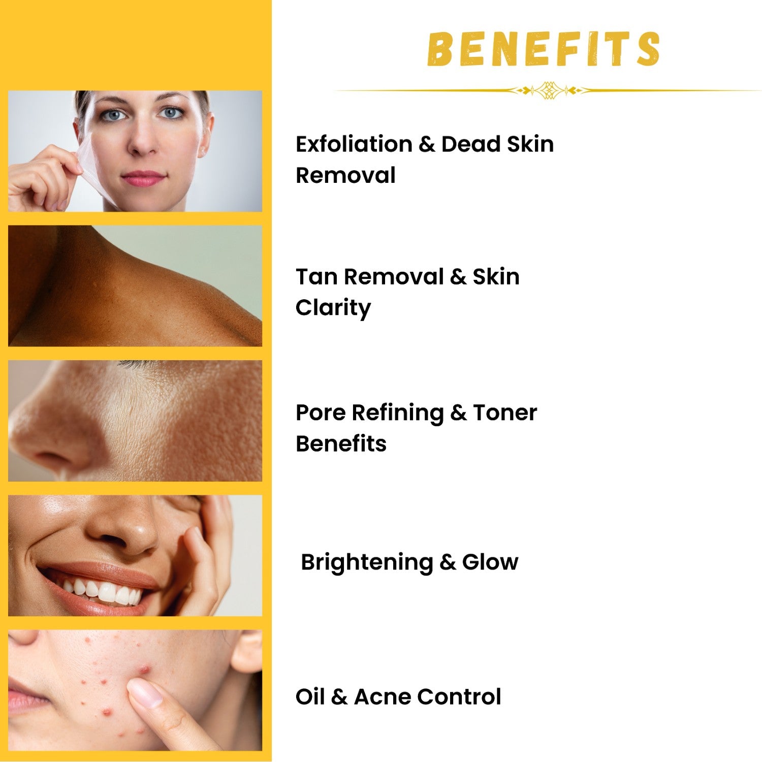 Ubtan Glow Combo: Face Pack + Toner + Scrub | 3% Niacinamide | Men & Women