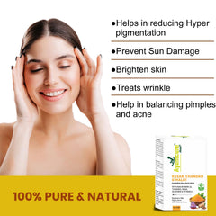 Ubtan Glow Toner + Radiance Face Pack | 3% Niacinamide, Kesar & Haldi | Men & Women