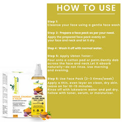 Ubtan Glow Toner + Radiance Face Pack | 3% Niacinamide, Kesar & Haldi | Men & Women