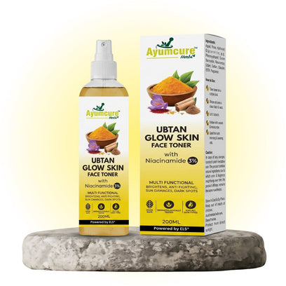 Ubtan Glow Toner | 3% Niacinamide, Saffron & Chandan | Brightening | All Skin Types - Alternate View