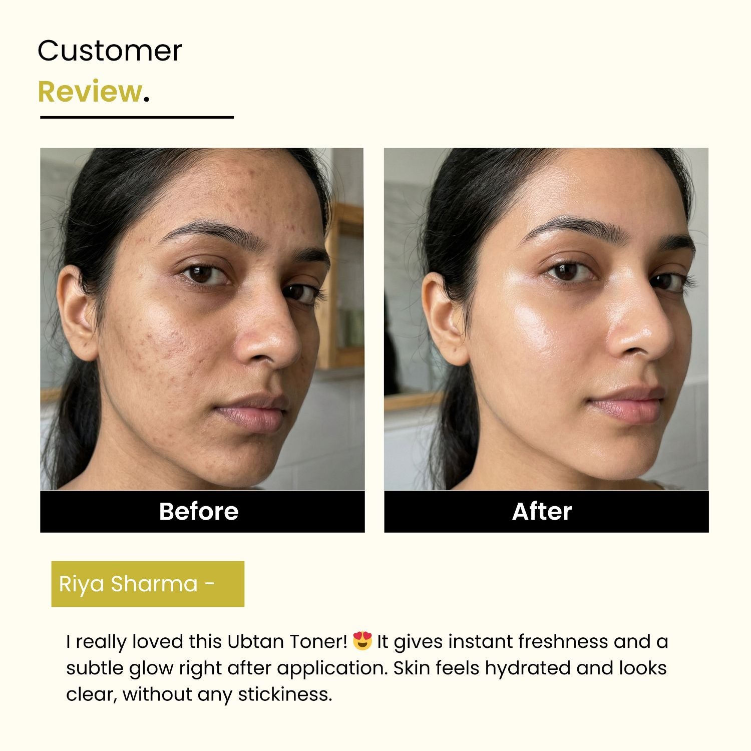 Ubtan Glow Toner | 3% Niacinamide, Saffron & Chandan | Brightening | All Skin Types