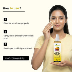 Ubtan Glow Toner | 3% Niacinamide, Saffron & Chandan | Brightening | All Skin Types