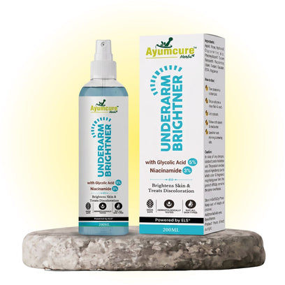 Underarm Brightening Spray | Niacinamide & Glycolic Acid | Fades Dark Spots | Unisex - Alternate View