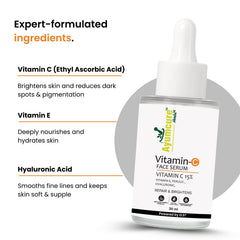 Vitamin C Face Serum | Ferulic Acid, Hyaluronic Acid & Vit E | Anti-Aging | Unisex