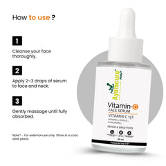 Vitamin C Face Serum | Ferulic Acid, Hyaluronic Acid & Vit E | Anti-Aging | Unisex