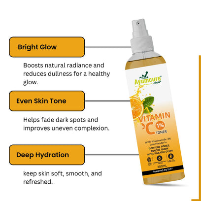 The Vitamin C Routine Duo| Vitamin C Toner & Vitamin C Serum | Unisex - Alternate View