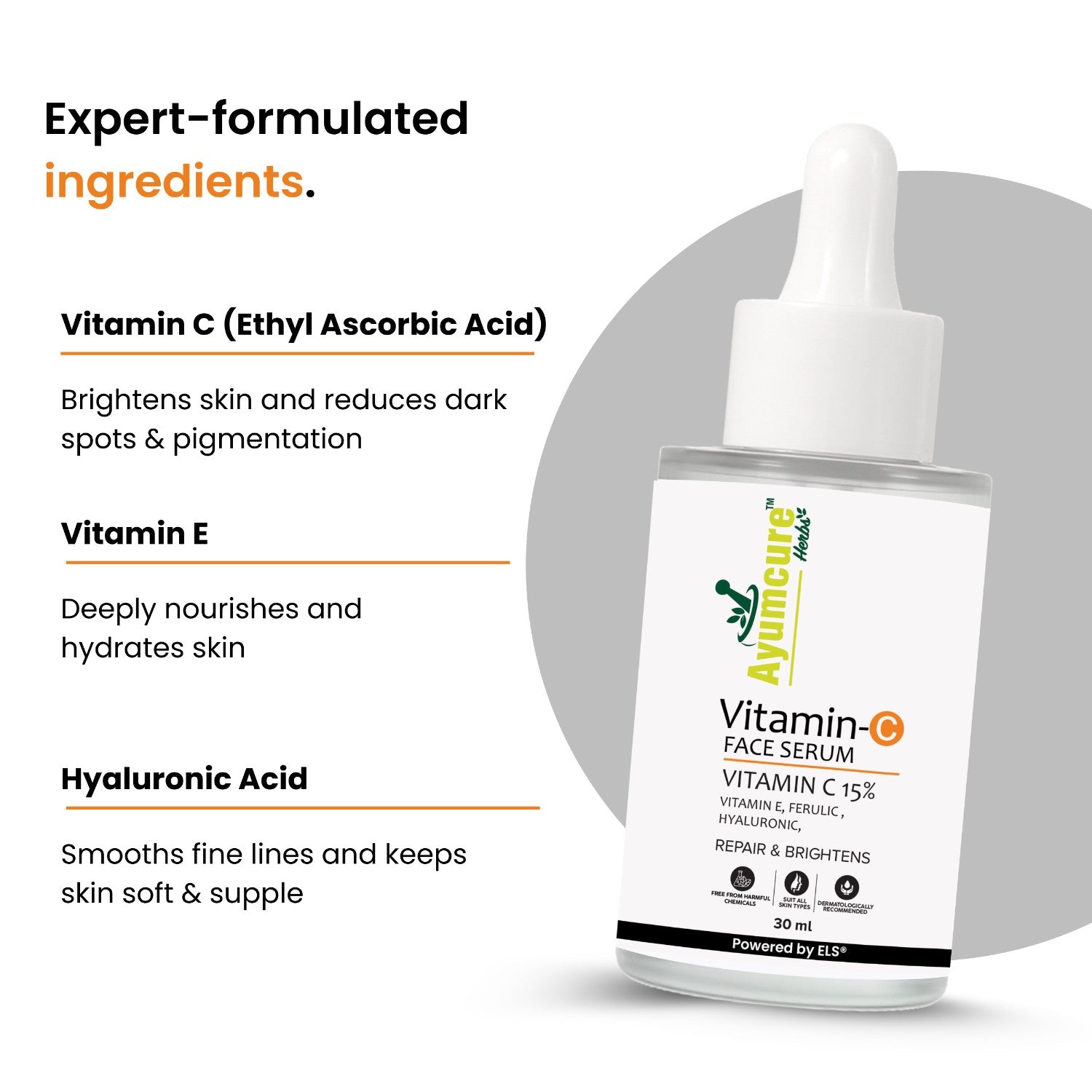 Vitamin C Combo: 3% Niacinamide Toner + 15% Vitamin C & Hyaluronic Serum | Unisex