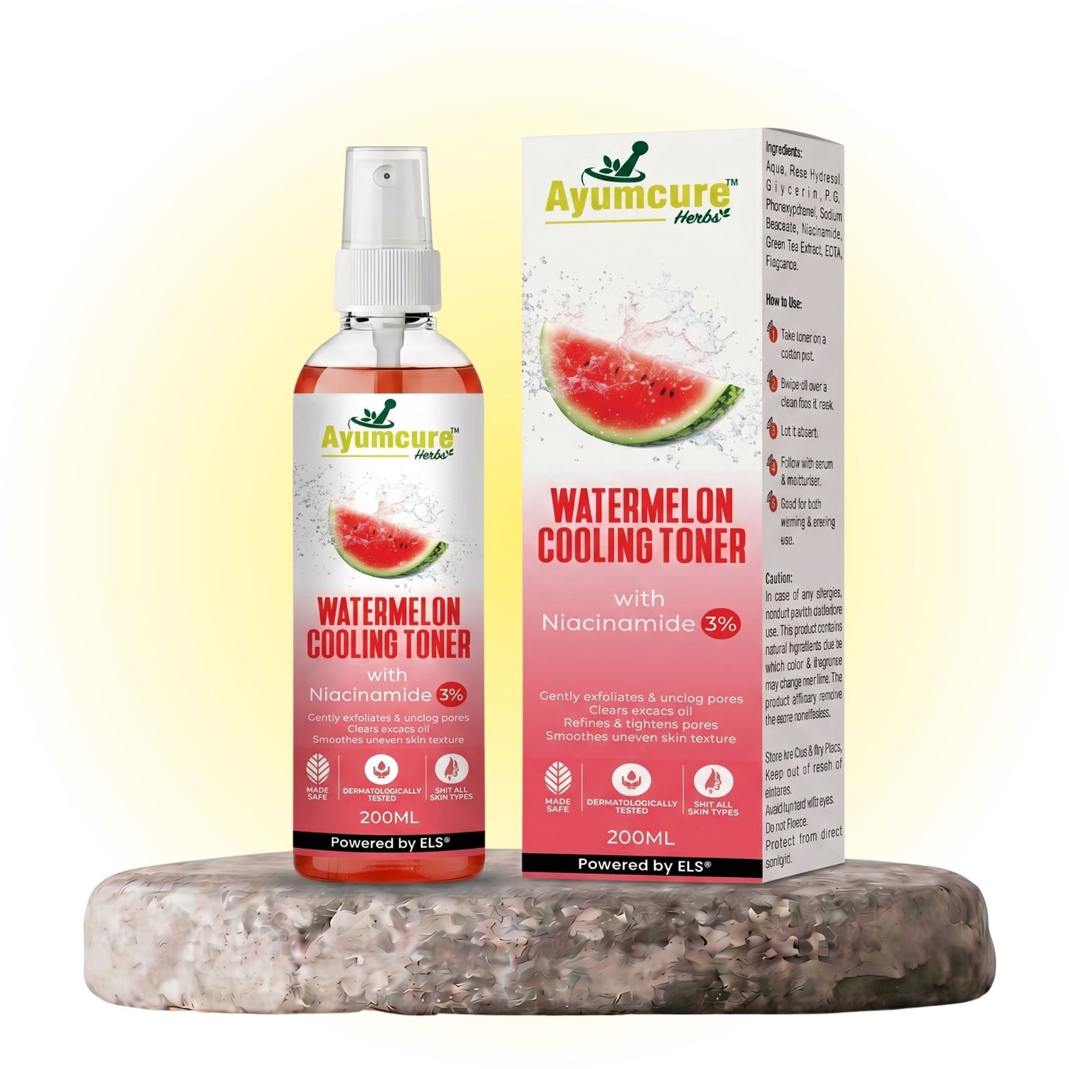 Watermelon Cooling Toner | 3% Niacinamide | Unclogs Pores & Refines Texture | Unisex
