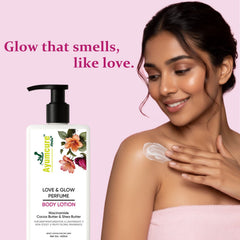 Winter Combo: Love & Glow Perfume Body Lotion + Almond Oil | Deep Moisturization | Unisex