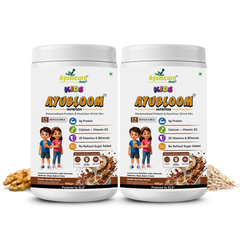 Kids AYUBLOOM Nutrition Drink Powder |  Complete Daily Nutrition for Boys & Girls 2-6 Years