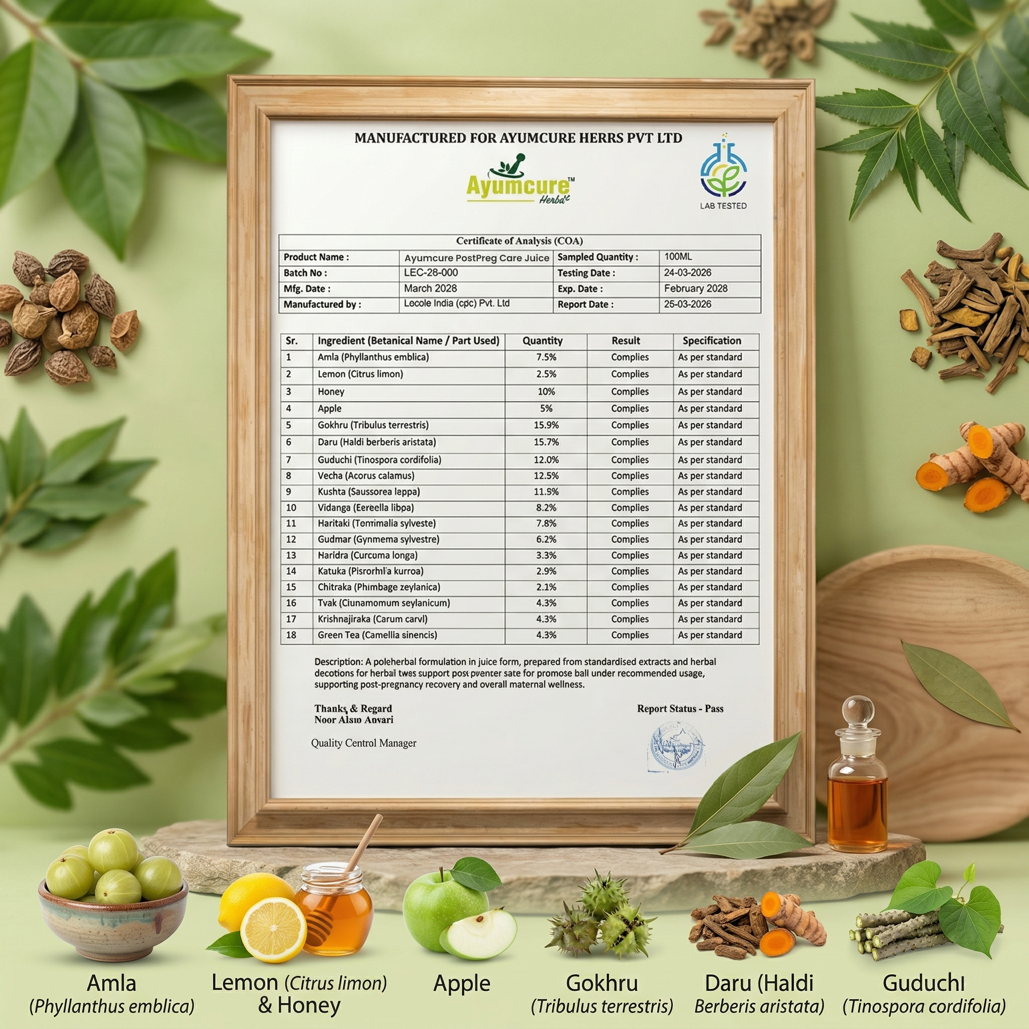 Postpreg Care Juice | Post-Pregnancy Recovery & Belly Fat Reduction | Only For Women